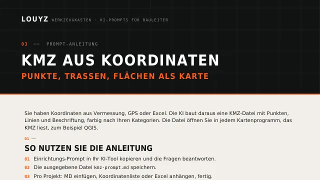 Vorschau: KMZ aus Koordinaten