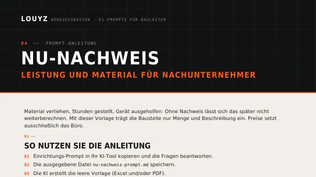 Vorschau: NU-Nachweis